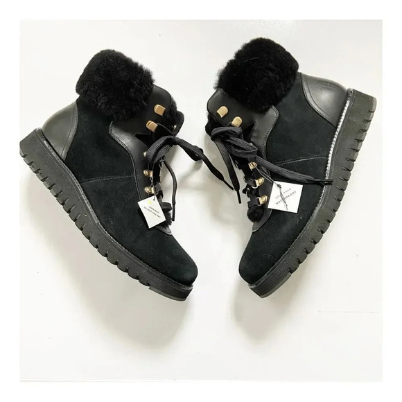 NWT Cole Haan Zerogrand Explore Shearling Waterproof Upstate Hiker Boot size 9.5 - Picture 5 of 13